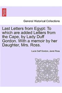 Last Letters from Egypt