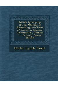 British Synonymy