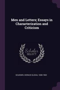 Men and Letters; Essays in Characterization and Criticism