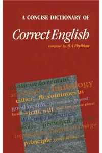 Concise Dictionary of Correct English