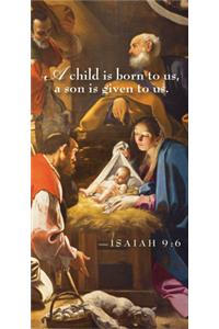 A Child Nativity Christmas Offering Envelope (Pkg of 50)