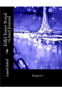 Eiffel Tower Royal Lined Journal