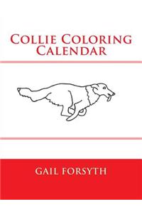 Collie Coloring Calendar