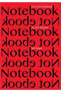 Dot Grid Notebook 1/2 Inch Squares 160 pages