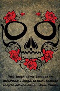 Skull & Roses Journal: 160 Page Lined Journal/Notebook