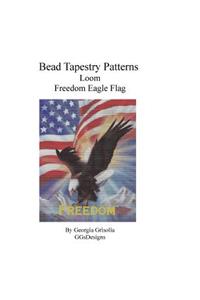 Bead Tapestry Patterns Loom Freedom Eagle Flag