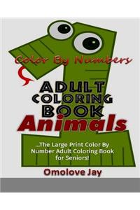 Color By Number Adult Coloring Book Animals