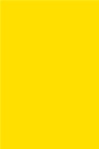 Golden Yellow Journal Simple Plain All Yellow
