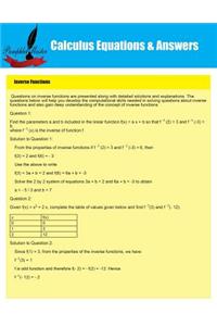 Calculus Equations & Answers