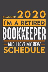 Planner 2020 - 2021 Weekly for retired BOOKKEEPER