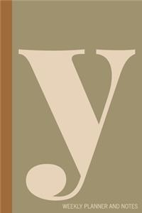 y - Weekly Planner and Notes