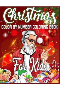 Christmas Color By Number Coloring Book For Kids