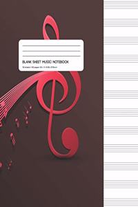 Blank Sheet Music Notebook