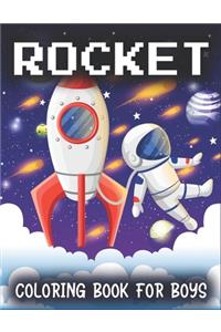 Rocket Coloring Book for Boys