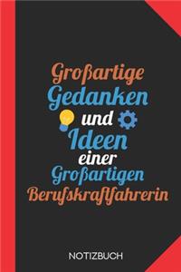 Großartige Gedanken einer Berufskraftfahrerin