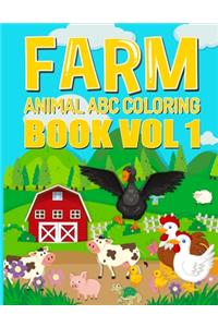 Farm Animals ABC Coloring Book
