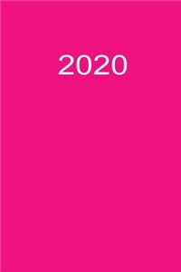 2020: Terminplaner 2020 A5 Pink Rosa Rose