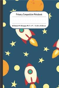 Rocket Ship Primary Composition Notebook