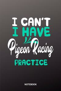 I cant I have Pigeon Racing practice Notebook