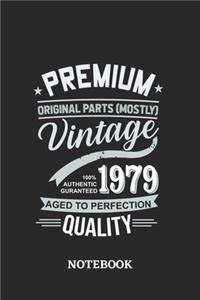 1979 Vintage Aged to Perfection Quality Notebook