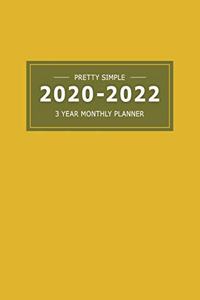 2020 2022 3 Year Monthly Planner