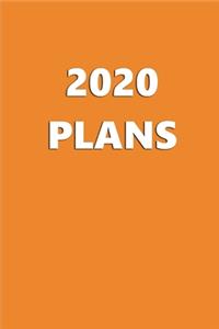 2020 Weekly Planner 2020 Plans Orange Color 134 Pages