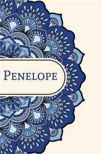 Mandala Notebook with Personalized Monogram Penelope