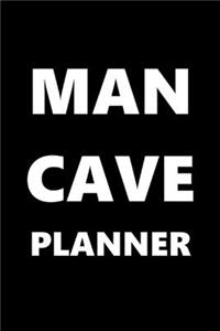 2020 Daily Planner For Men Man Cave Planner White Font Black Design 388 Pages