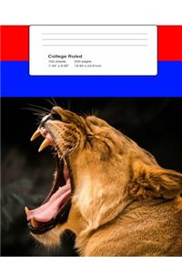 Lion Composition Book