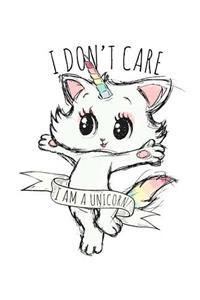 Funny Kitten Unicorn Notebook