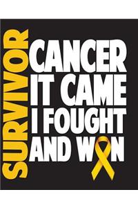 Survivor Cancer It Came I Fought And Won