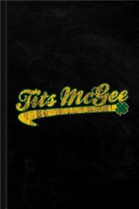 Tits McGee St. Patrick's Day Journal Notebook