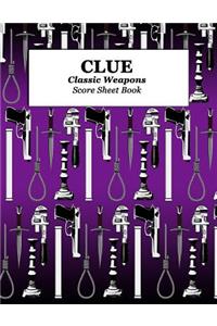 Clue Classic Weapons Score Sheet Book
