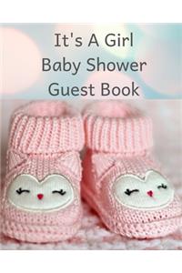 It's A Girl Baby Shower Guest Book