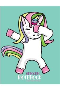 Unicorn Notebook Dabbing Mint Edition