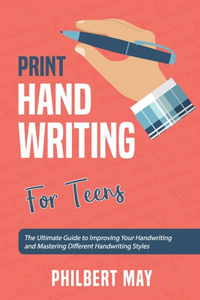 Print Handwriting Workbook for Teens