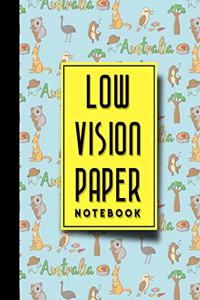 Low Vision Paper Notebook