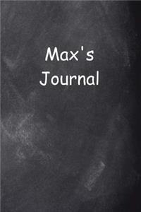Max Personalized Name Journal Custom Name Gift Idea Max