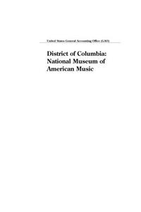 District of Columbia: National Museum of American Music