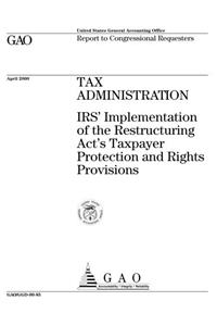 Tax Administration: IRS Implementation of the Restructuring ACTs Taxpayer Protection and Rights Provisions