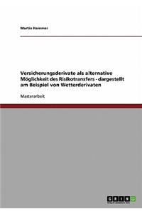 Versicherungsderivate als alternative Möglichkeit des Risikotransfers - dargestellt am Beispiel von Wetterderivaten