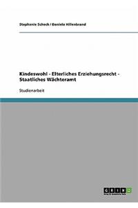Kindeswohl - Elterliches Erziehungsrecht - Staatliches Wächteramt