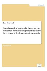 Grundlegende theoretische Konzepte des modernen Portfoliomanagements und ihre Umsetzung in der Investmentfondspraxis
