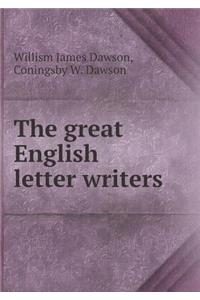 The Great English Letter Writers