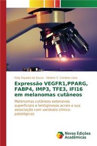 Expressão VEGFR1, PPARG, FABP4, IMP3, TFE3, IFI16 em melanomas cutâneos