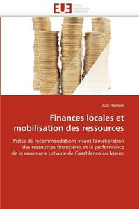 Finances Locales Et Mobilisation Des Ressources