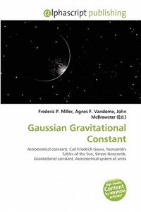 Gaussian Gravitational Constant