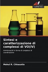 Sintesi e caratterizzazione di complessi di VO(IV)