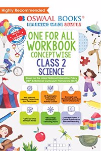 Oswaal One For All Workbook, Class-2, Science Hardbound book (For Latest Exam)