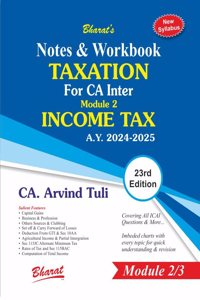 Notes & Workbook TAXATION For CA Inter Module 2 INCOME TAX [Paperback] CA. Arvind Tuli